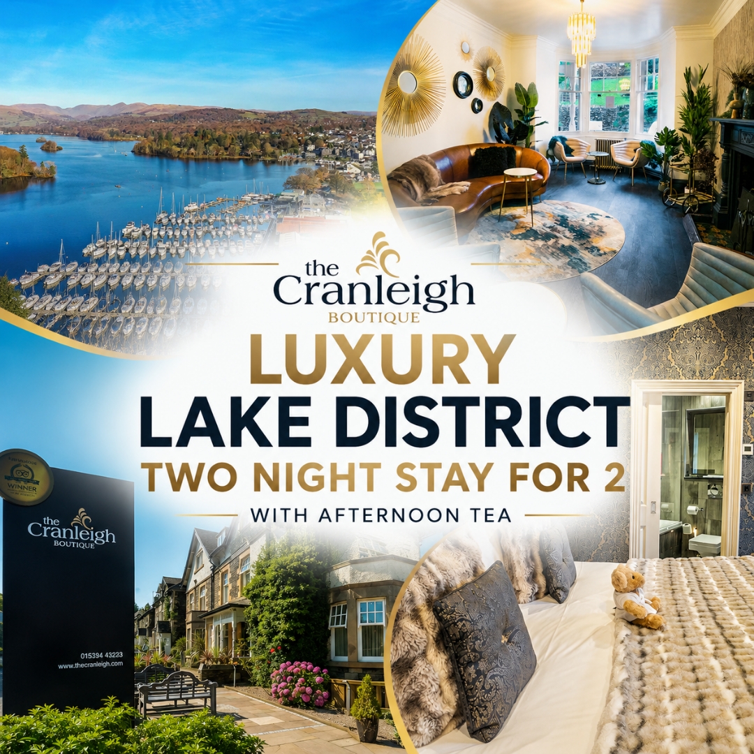 The Cranleigh Boutique Lake District Two Night Stay