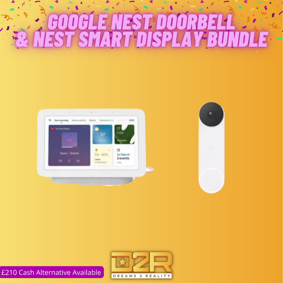 GOOGLE Nest Doorbell Nest Hub Smart Display Bundle Cash Alternative