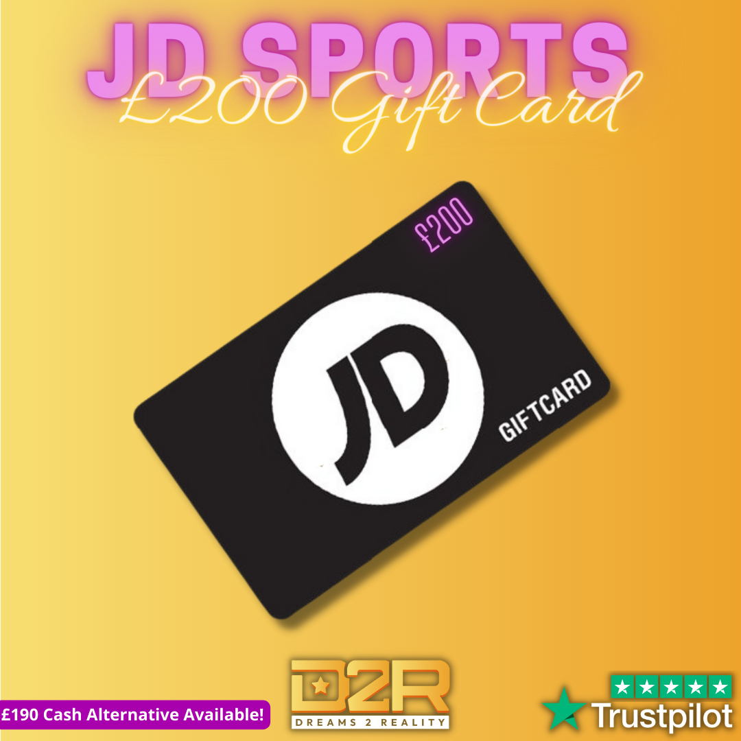 Win a £200 JD Sports Gift Card (£190 Cash Alternative) Dreams 2