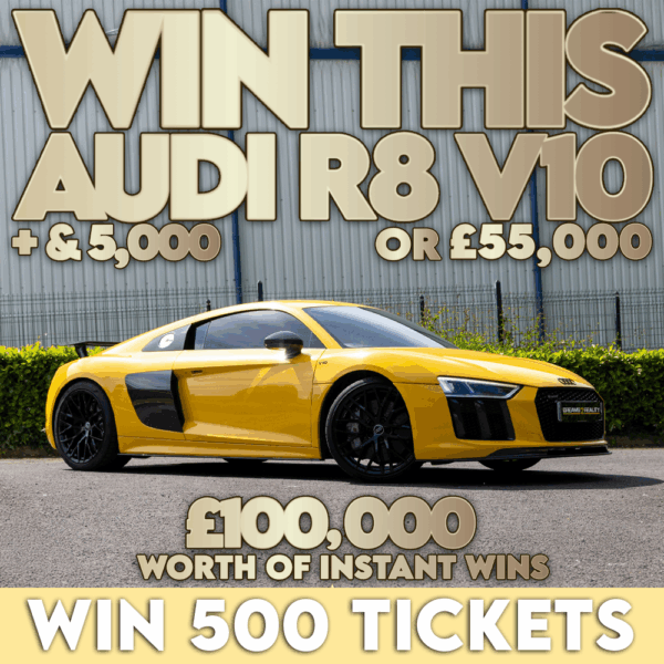 Win 500 Tickets Into The AUDI R8 Competition