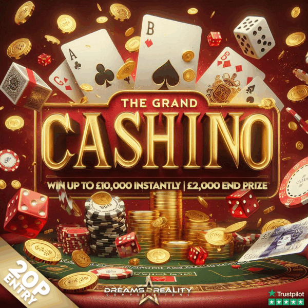 The Grand Cashino | £2,000 End Prize | Win up to £10,000 Instantly!